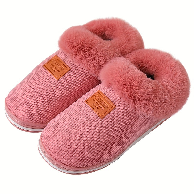 Plush Lined Winter Slippers