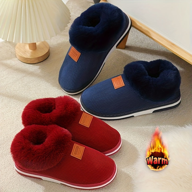 Plush Lined Winter Slippers