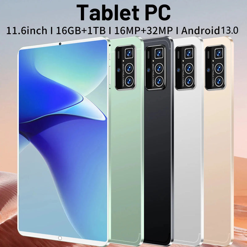 Tablet 16GB RAM and 1TB Storage (5G) 11.6" Android 13