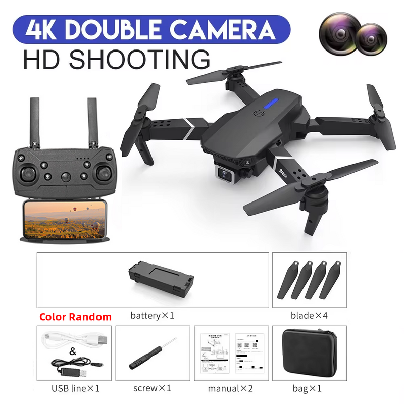 E88 Pro Drone – 1080P Dual Camera