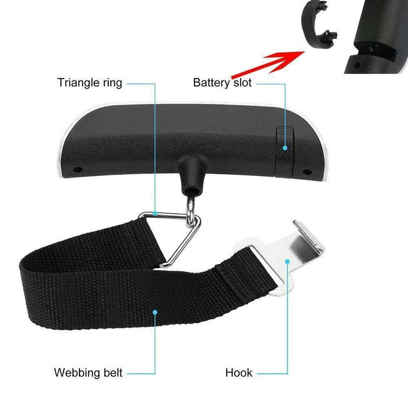 50kg Digital Scale for Luggage and Kitchen | Electronic Travel Scale with 10g Accuracy