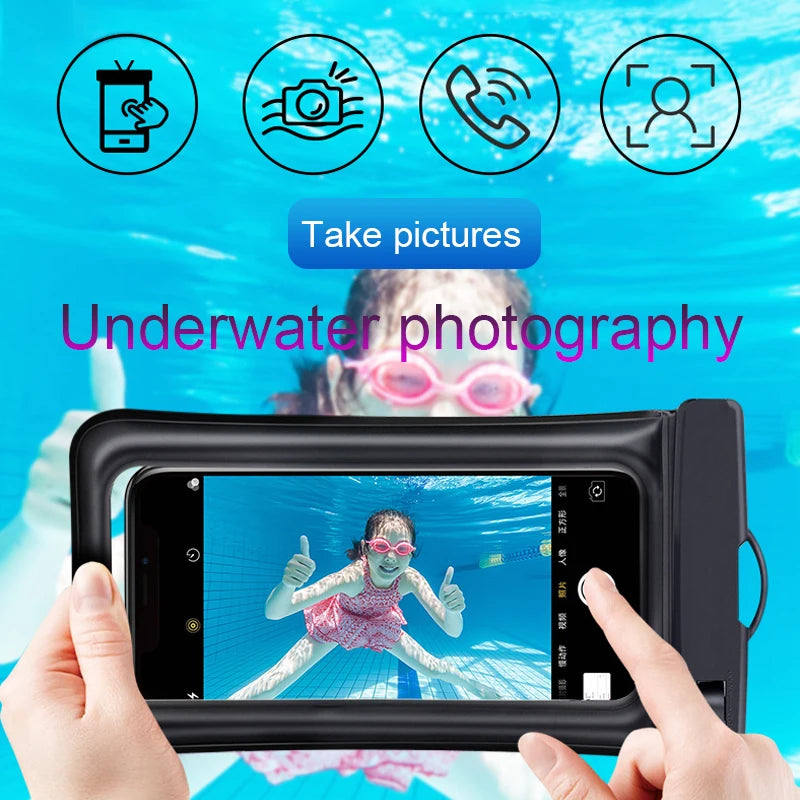 Waterproof Floating Phone Case for iPhone & Samsung – Swim Bag Design