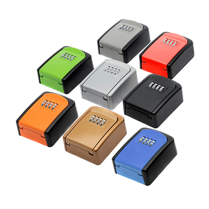 Weatherproof Key Lock Box - 4-Digit Combo