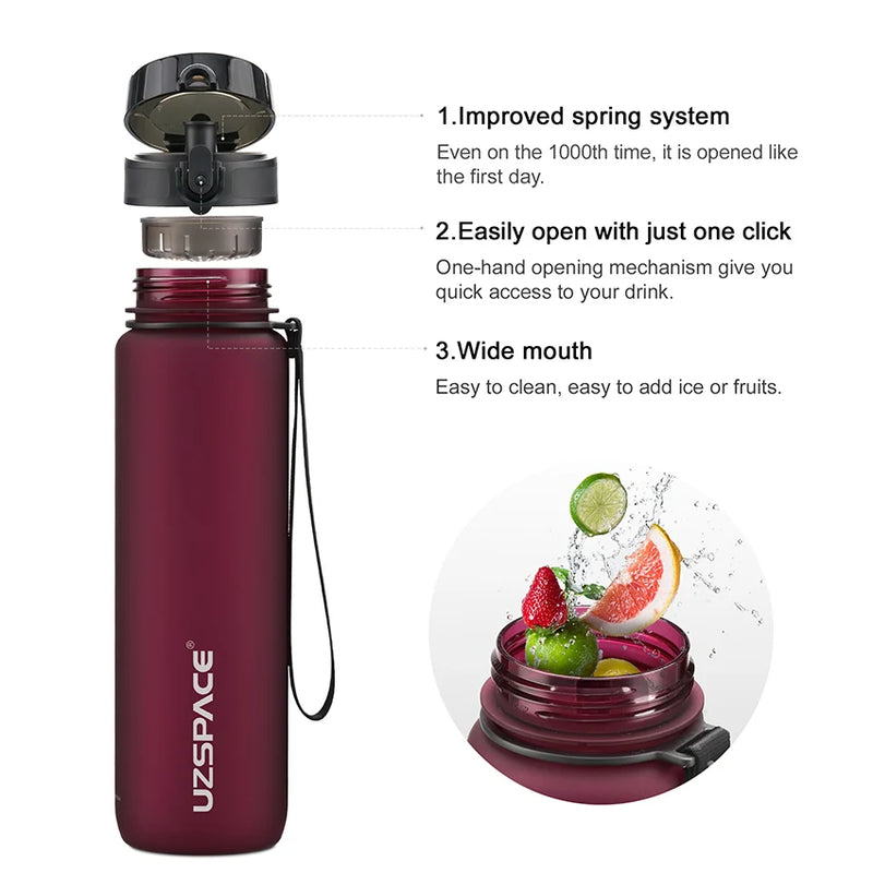 Portable Leakproof Sports Water Bottle (500/1000ml)