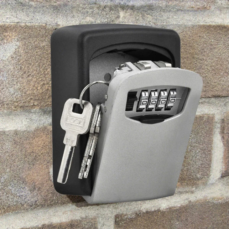 Weatherproof Key Lock Box - 4-Digit Combo