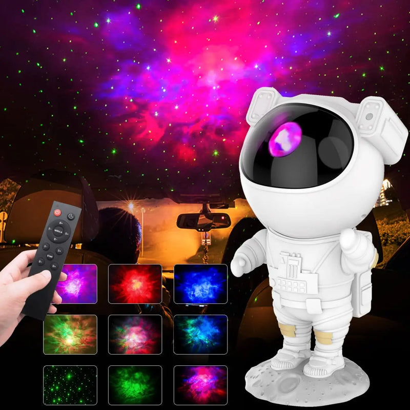 Kids Astronaut Star Projector Night Light with Remote Control