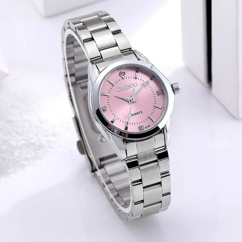 CHENXI Women's Luxury Watch - 6 Colors, Waterproof, Rhinestone Dress Watch