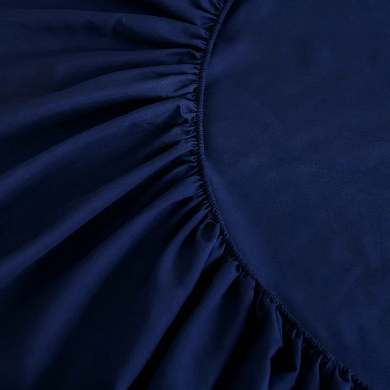 Dark Blue Fitted Bed Sheet