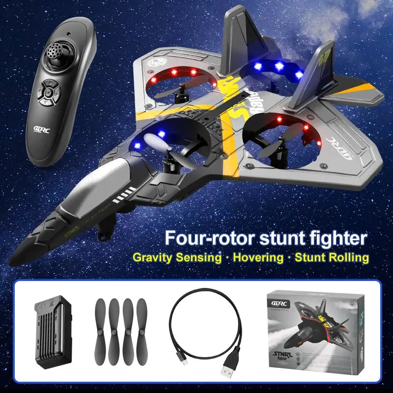 V17 RC Fighter Plane – 2.4G Remote Control Airplane for Kids