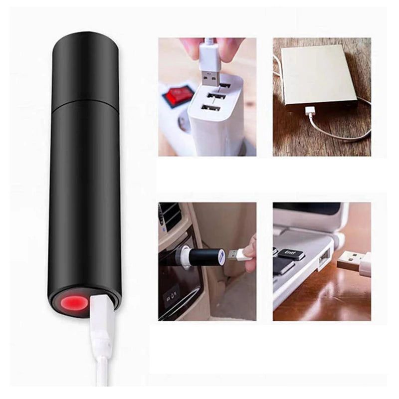 Mini USB Waterproof Flashlight – Telescopic & Portable