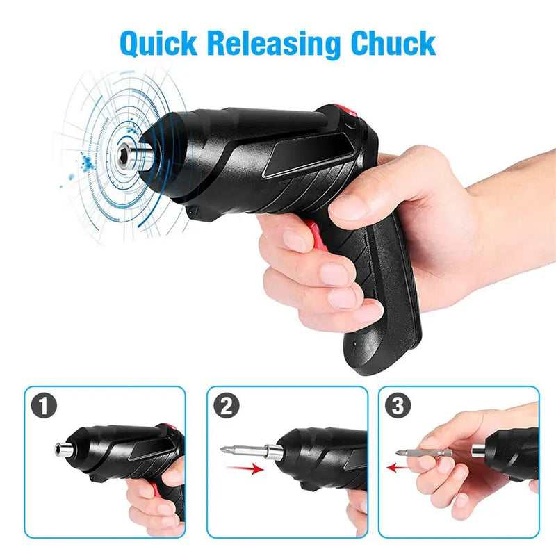 Mini Electric Drill with Lithium Battery – Cordless Household Tool