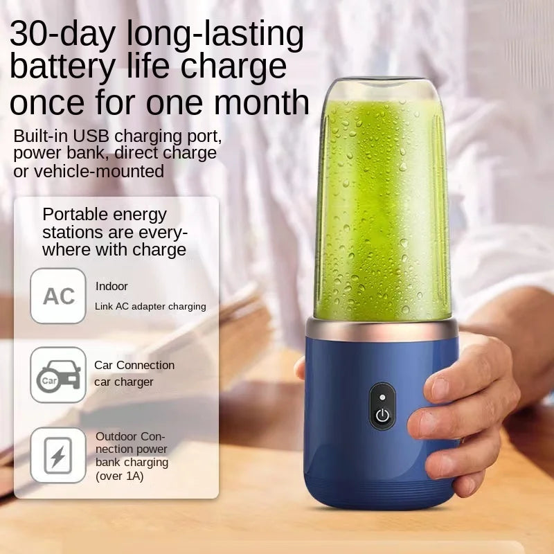 Portable Electric Juicer – Fruit Blender & Milkshake Maker