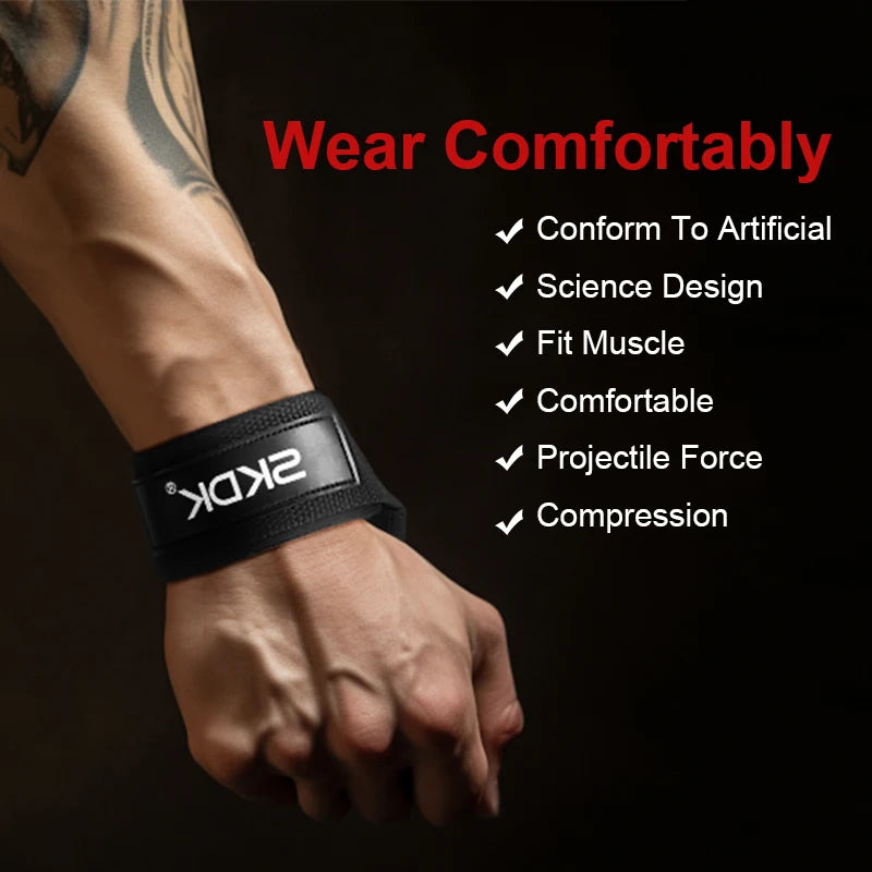 Anti-Slip Silicone Weightlifting Straps for Strength Training