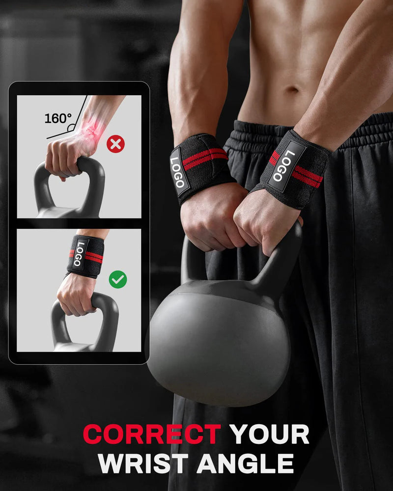 Extra Strength Wrist Support Straps for Weight Lifting