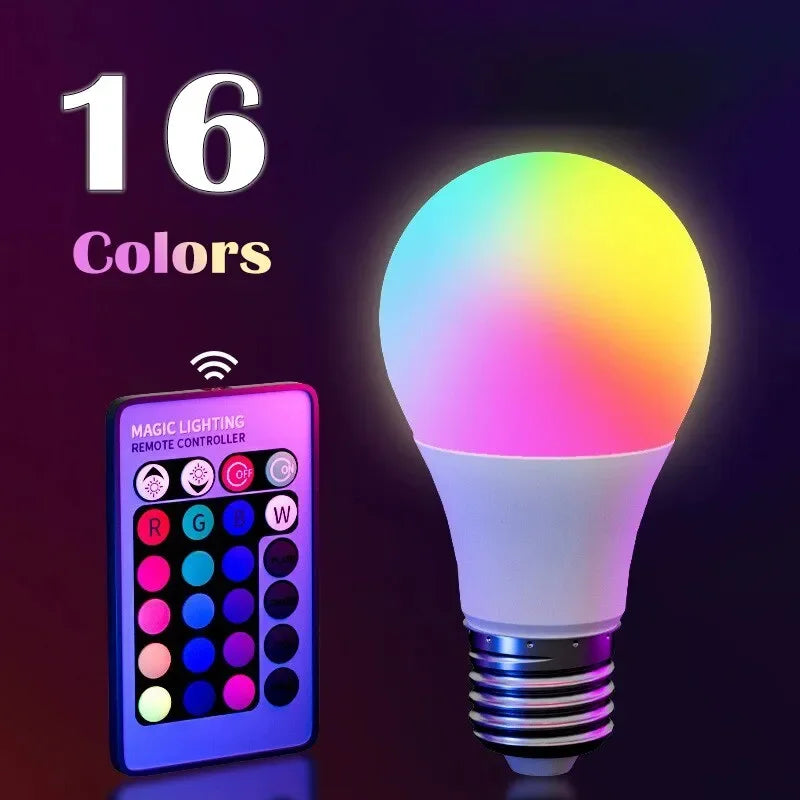 16 Farben RGB Glühbirne LED Mehrfarbig