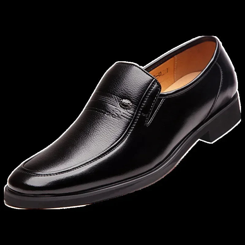 Luxury Leather Loafers for Men Slip-On Formal Shoes