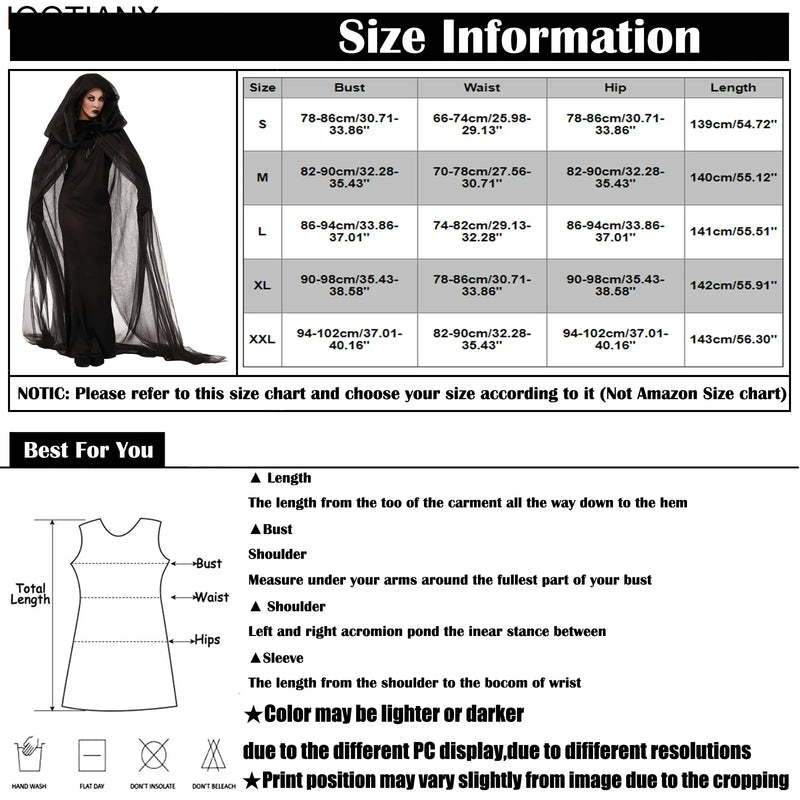 Witch Vampire Costume Cape