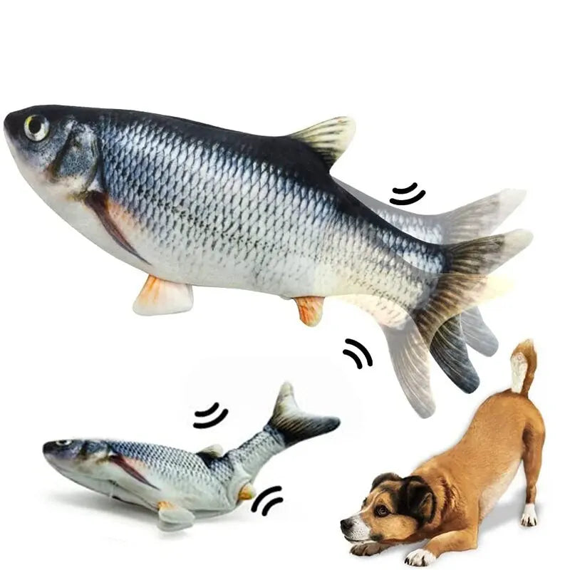 Electric Floppy Fish Toy - Interactive Chew for Pets