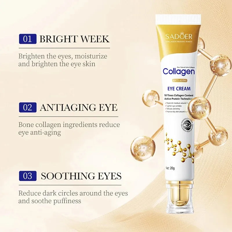 SADOER Collagen Eye Cream - Anti Dark Circles & Firming Eye Care