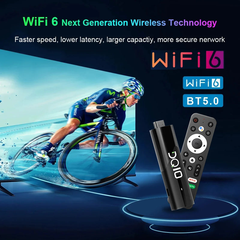 DQ10 Mini TV Stick – Android 13, 8K