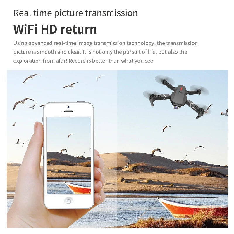 E88 Pro Drone – 1080P Dual Camera