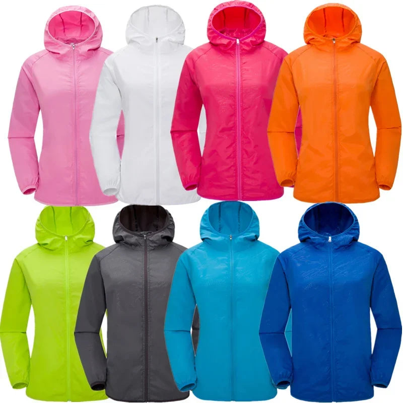 Men's & Women's Waterproof Camping Windbreaker Jacket