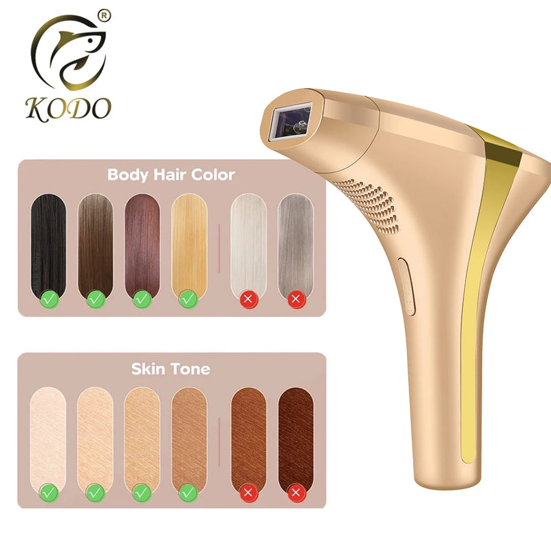 KODO IPL Laser Hair Removal – 4-in-1 Painless Epilator for Face & Body