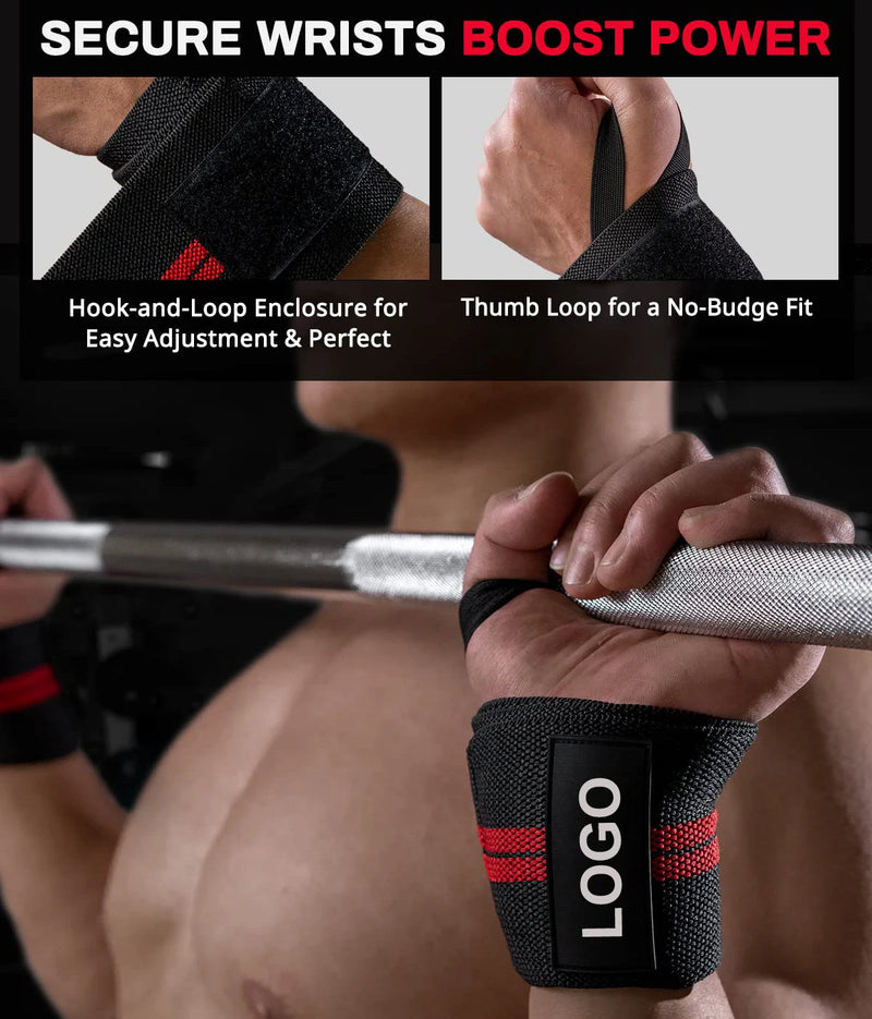 Extra Strength Wrist Support Straps for Weight Lifting