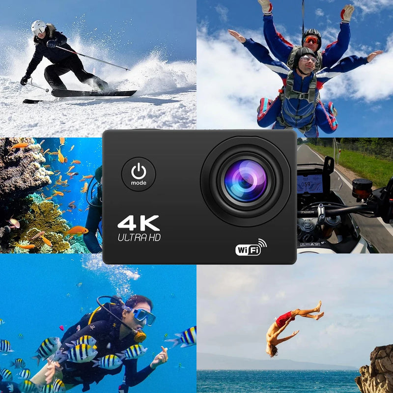 Kamera 1080P WiFi Wasserdichte 4K Action