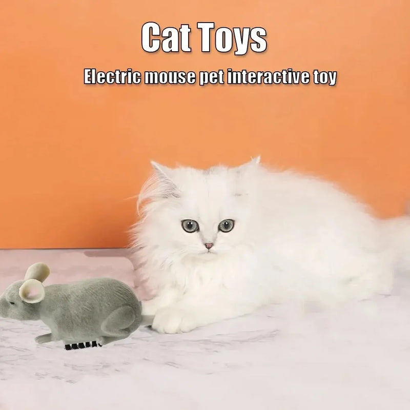 Automatic Crawling Plush Mouse Toy for Cats