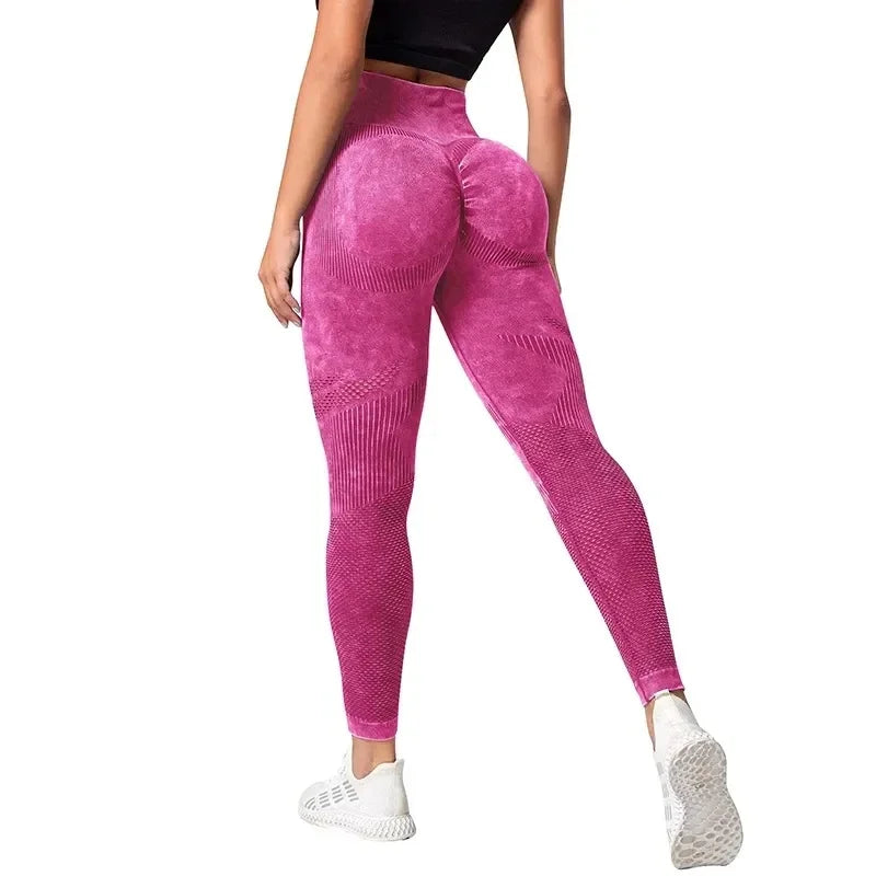 Leggings de ioga de cintura alta para mulheres – Calças de fitness push up