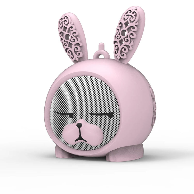 Rabbit Bluetooth Speaker - Portable Gift with Mic & Volume Control