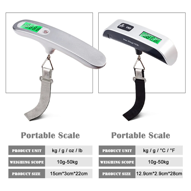 Digital Luggage Scale - 50kg Capacity