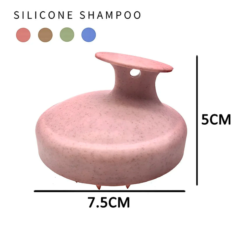 Massageador de couro cabeludo de silicone - Escova de banho anticaspa