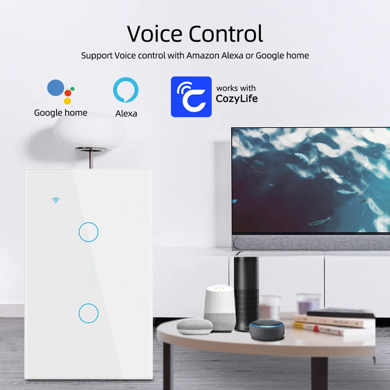 Smart Home WiFi Light Switch - Voice Control for Alexa & Google Home