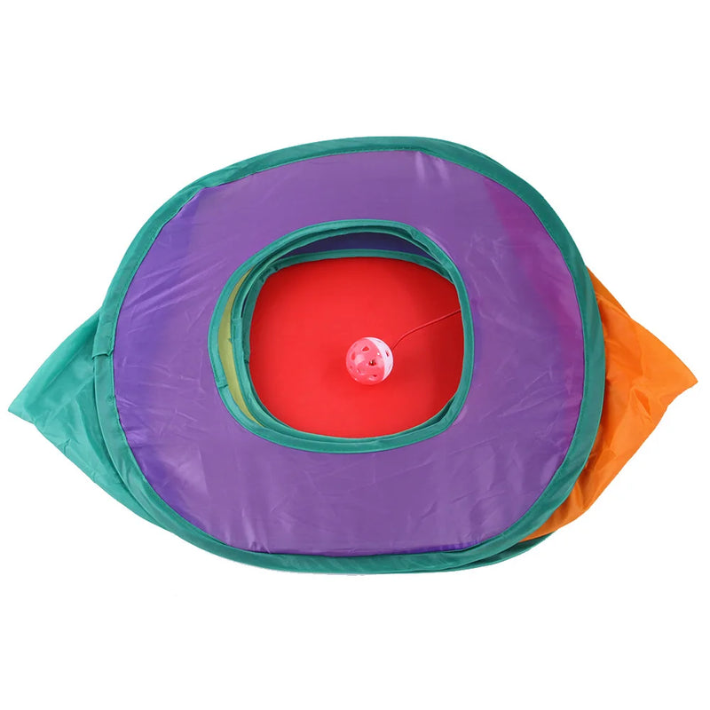 Folding Rainbow Cat Tunnel - Fun & Engaging