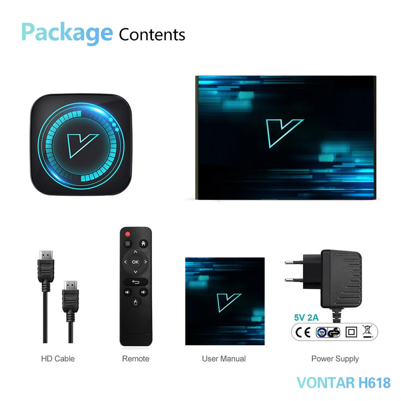 H618 Android 12 Smart TV Box – 8K-Video, Quad-Core