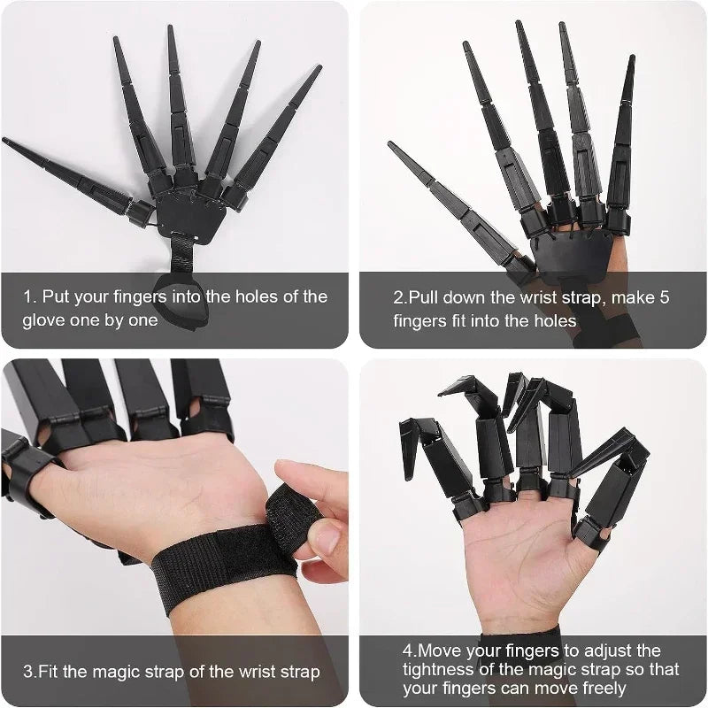 Skeleton Finger Gloves Prop