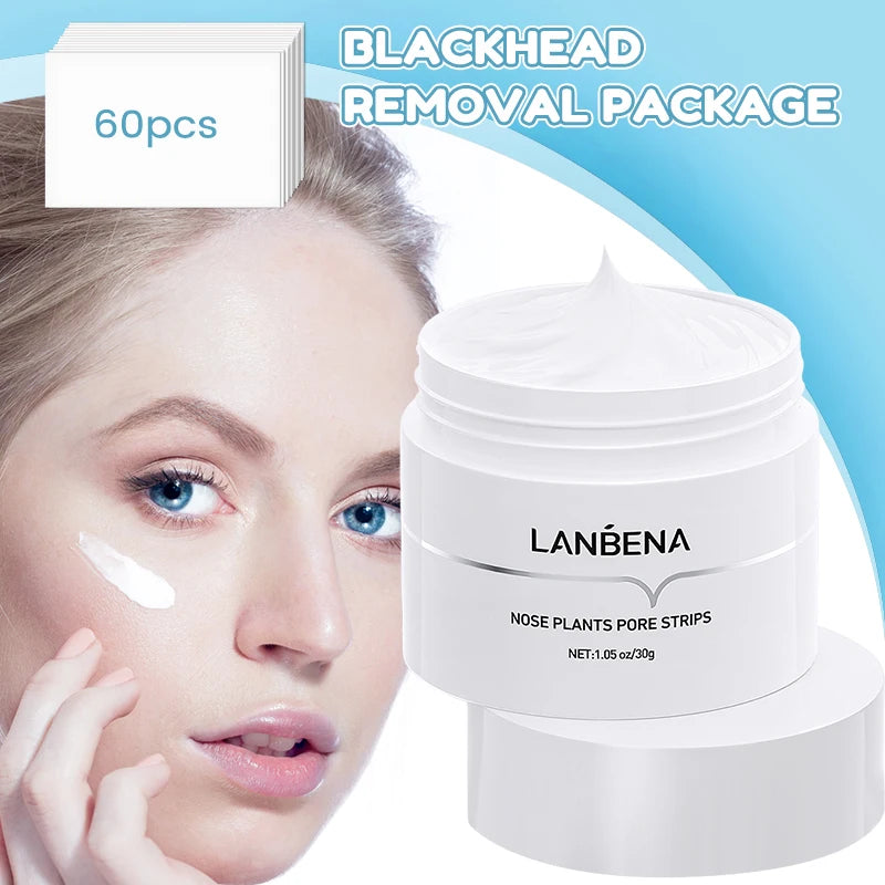 LANBENA Blackhead Remover Strips – Deep Pore Cleansing Nose Mask