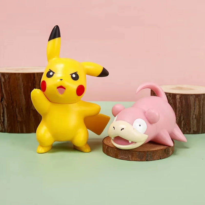 Pokemon Anime Figures Set - Pikachu, Charmander, & More Collectible Toys