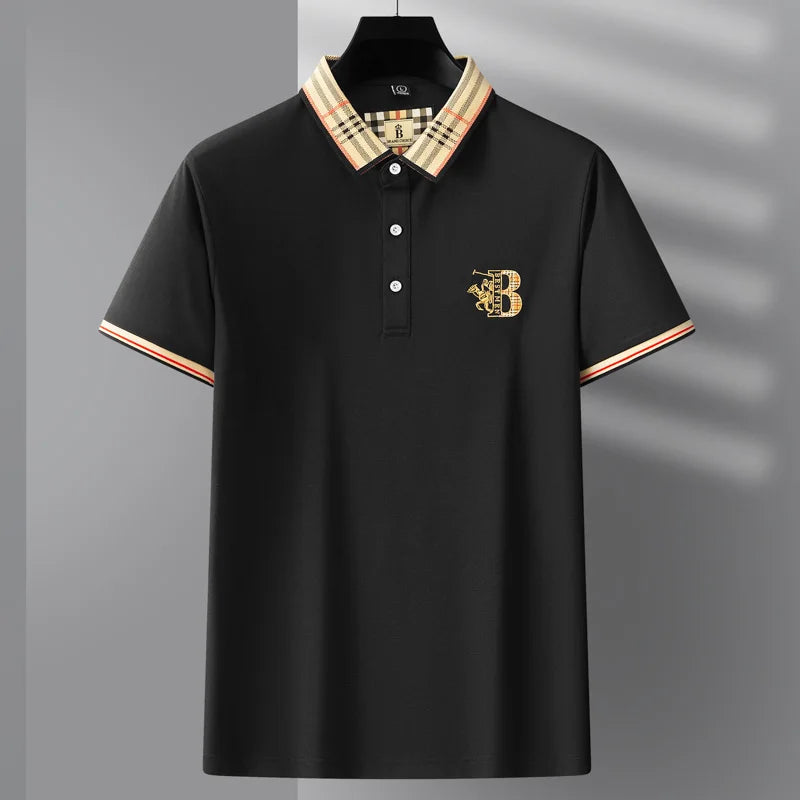 High-End Cotton Men's Polo Shirt – Casual Summer Wear