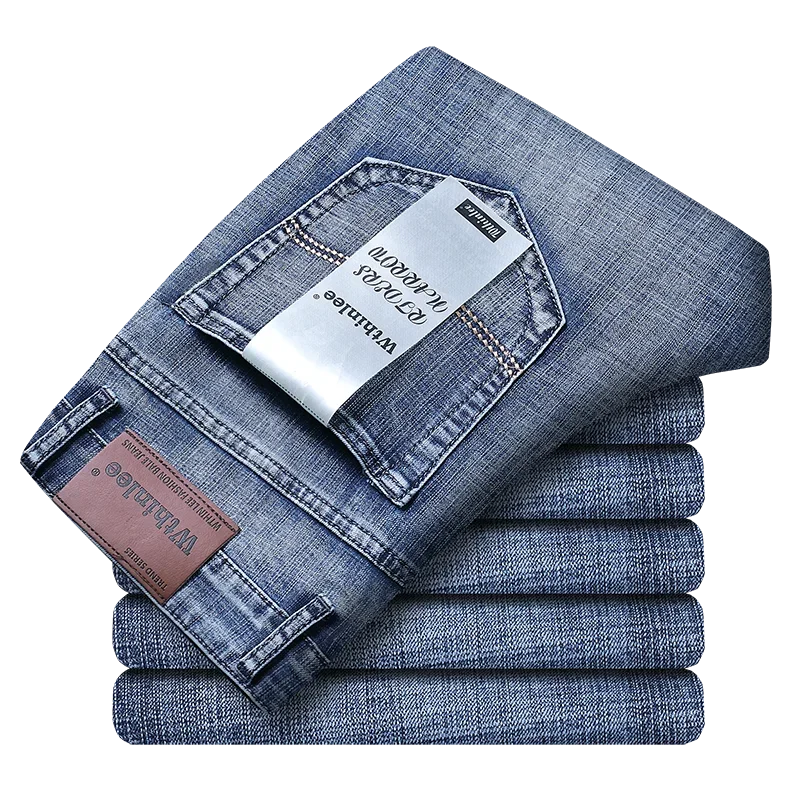 Klassische blau-schwarze Business-Jeans für Herren – Stretch-Jeans für ultimativen Komfort