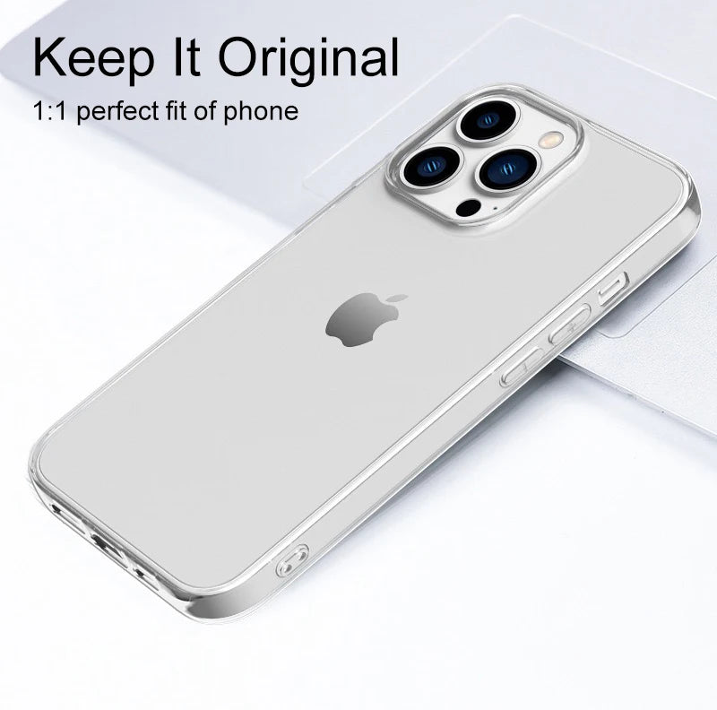 Ultra Thin Clear Silicone Case for iPhone Models