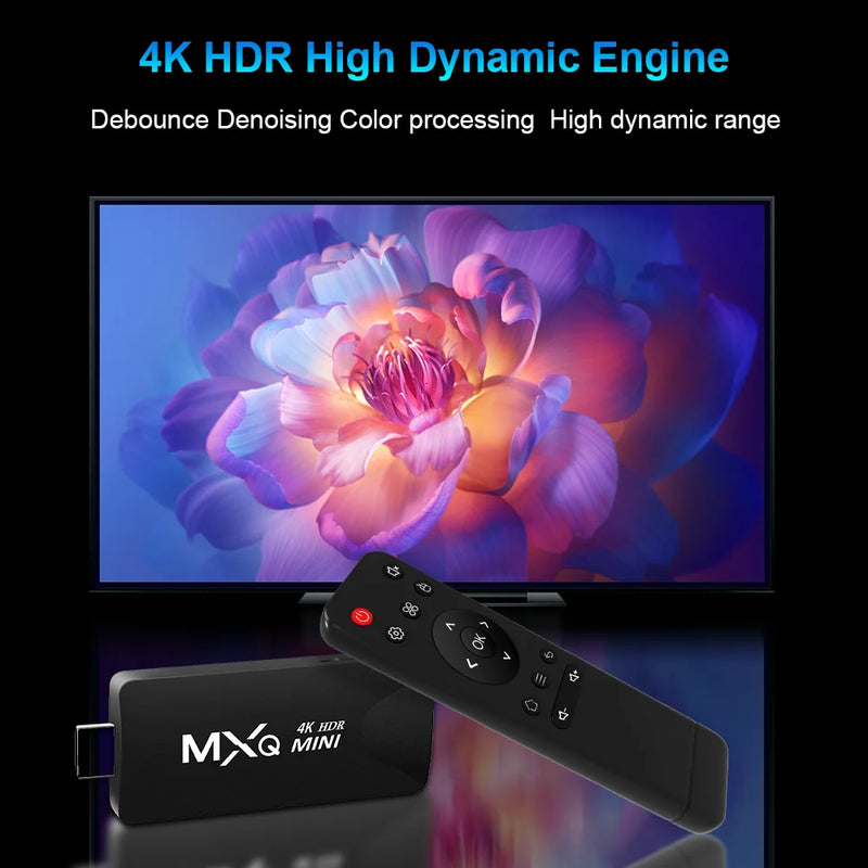 MXQMINI Android TV Stick 4K HD