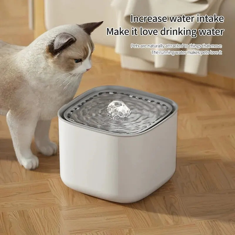 Automatischer Wasserspender für Haustiere, 3 l, USB-Umwälzfilter für Katzen und Hunde