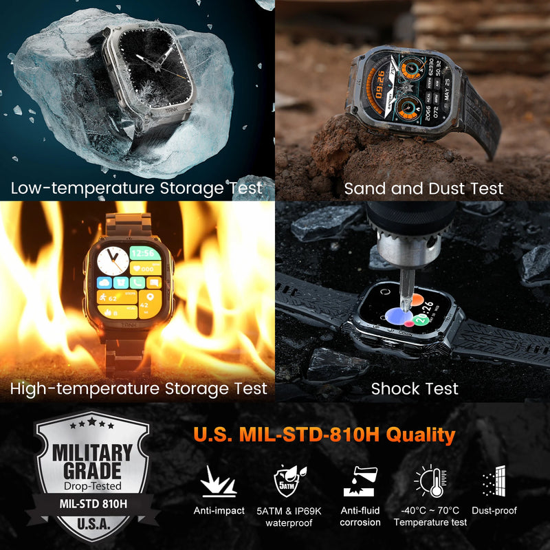 KOSPET TANK M3 Smartwatch - Fitness Tracker, AMOLED Display, Waterproof