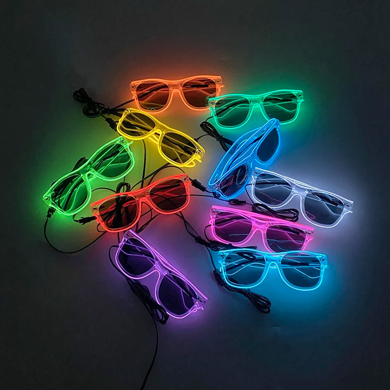 Neon Glow Party Glasses