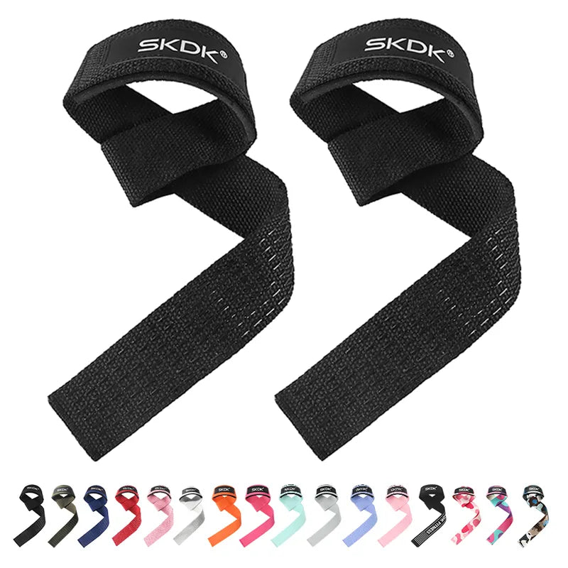 Anti-Slip Silicone Weightlifting Straps for Strength Training