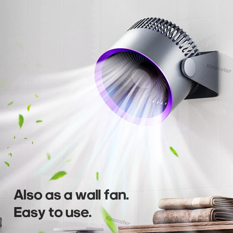 Multifunctional Portable Electric Fan for Home, Wall & Desk Use