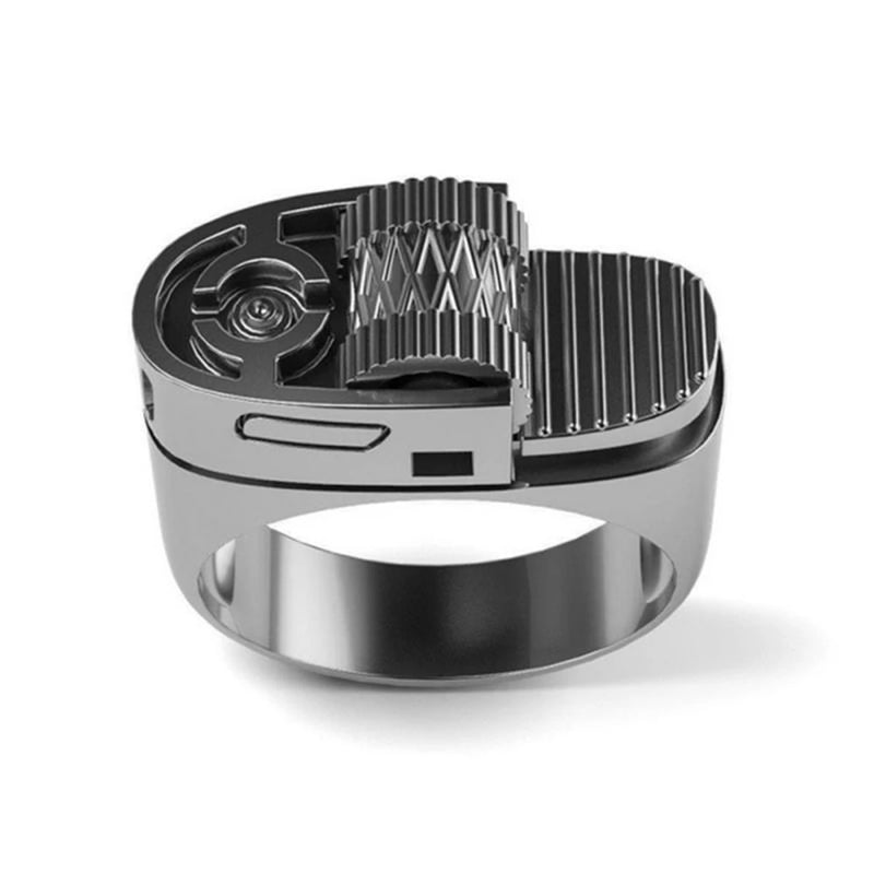 Silver Gear Rings for Men – Hip Hop & Punk Style